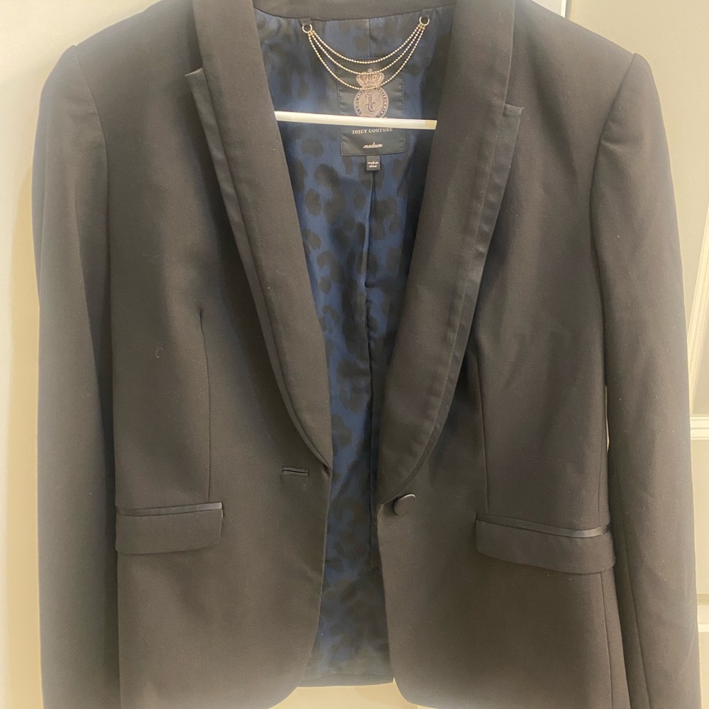 Juicy Couture Black Modern Sport Blazer